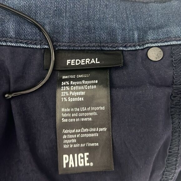 PAIGE Federal Straight-Leg Jeans Doncaster Size 30 - Picture 8 of 11